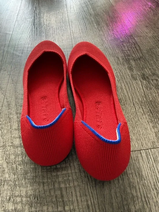 Rothy’s red round toe Flats BNWOBox - Picture 4 of 7